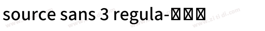 source sans 3 regula字体转换 source sans 3 regula字体转换
